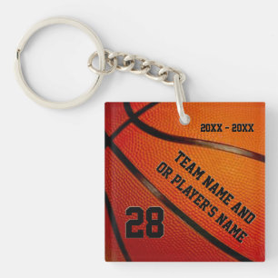 Voordelige Basketball-Sleutelhangers met drie teks Sleutelhanger