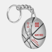 Voordelige persoonlijke Basketball-toetsenborden Sleutelhanger (Voorkant Links)