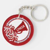 Voordelige persoonlijke cadeauideeën voor het team sleutelhanger (Achterkant)