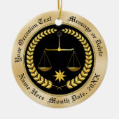 Voordelige persoonlijke Ornamenten van advocaten, (Voorkant)