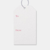 Voordeur Gift Labels, Nieuw huis krans Labels, roz Cadeaulabel (Achterkant)