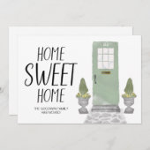 Voordeur Home Sweet Home We zijn verhuisd Aankondiging (Voorkant / Achterkant)