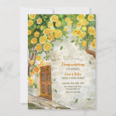 Voordeur housewarming party kaart (Voorkant)