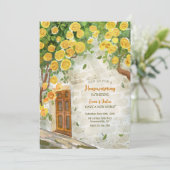 Voordeur housewarming party kaart (Staand voorkant)