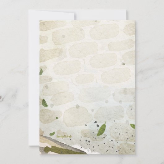 Voordeur housewarming party kaart (Achterkant)