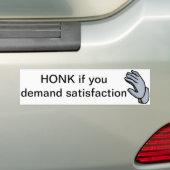 Voordracht van de vraag bumpersticker (Op auto)