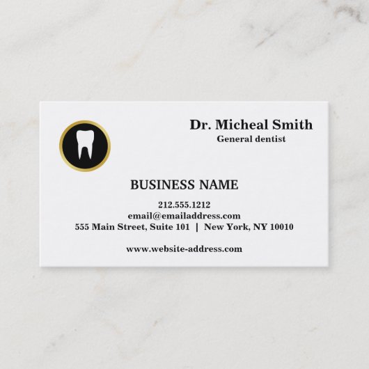 Voordracht voor professionele tandheelkunde afsprakenkaartje (Voorkant)