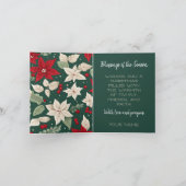 Voorfoto Botanische Elegantie Kerstmis Kaart (Binnen)