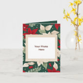 Voorfoto Botanische Elegantie Kerstmis Kaart (Gele Bloem)