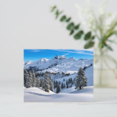Voorgebergte van de Alpen, winterlandschapsfoto Briefkaart (Staand voorkant)