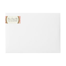 Voorgedrukt retouradres Art Deco Faux Gold Foil