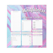 Voorgedrukte dagelijkse mindfulness gewoonte track notitieblok (Voorkant)