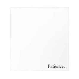 Voorgenomen "Patience" Notitieblok