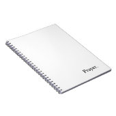 Voorgenomen "Prayer" Notitieboek (Rechterzijde)