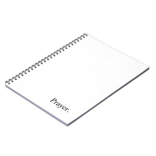 Voorgenomen "Prayer" Notitieboek (Linkerzijde)