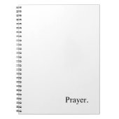 Voorgenomen "Prayer" Notitieboek (Voorkant)