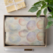 voorgeschiedenis met lentbloemen, gekleurd ei tissuepapier (Geschenk)
