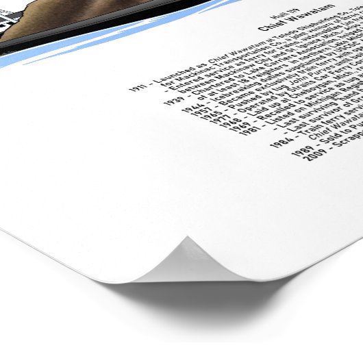 Voorgeschiedenis van Wawatam-ferry Poster (Hoek)