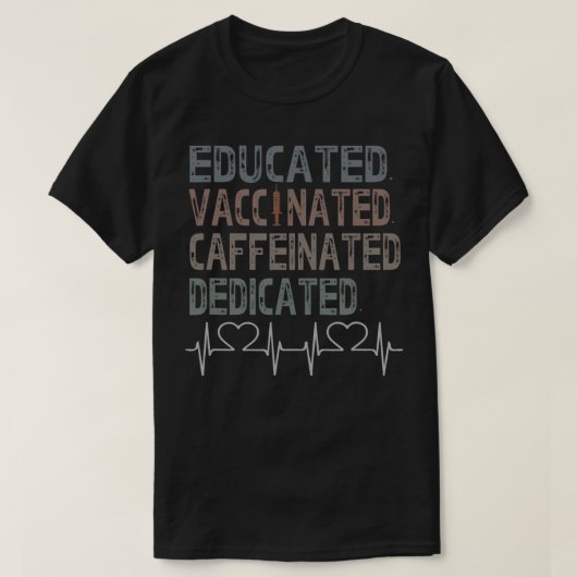 Voorgeschoold vaccin tegen vaccinatie t-shirt (Design voorkant)