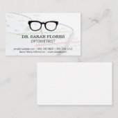 Voorgeschreven bril | optometrist | Oogbeschermer Visitekaartje (Voorkant / Achterkant)