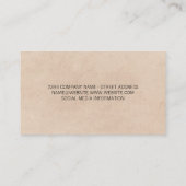 Voorgeschreven bril | optometrist visitekaartje (Achterkant)