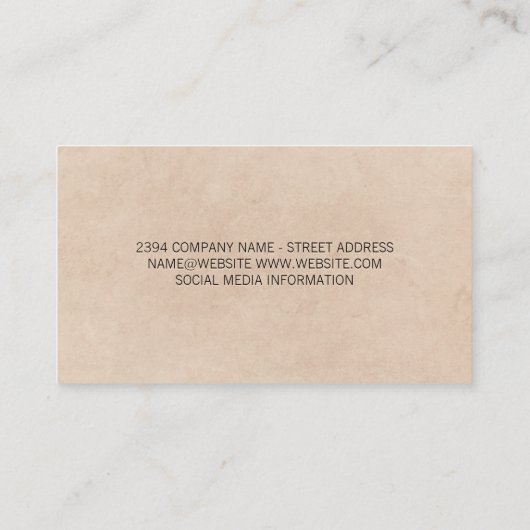 Voorgeschreven bril | optometrist visitekaartje (Achterkant)