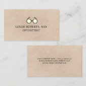 Voorgeschreven bril | optometrist visitekaartje (Voorkant / Achterkant)