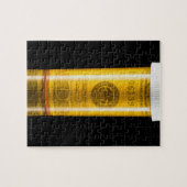 Voorgeschreven fles met 100 dollar biljet legpuzzel (Horizontaal)