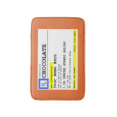 Voorgeschreven Gepersonaliseerde Chocolade Badmat (Voorkant Verticaal)