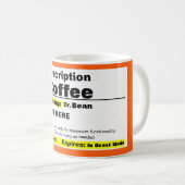 Voorgeschreven koffie-Mok Koffiemok (Voorkant rechts)