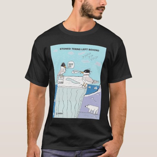 VOORGESCHREVEN TERNEN ACHTER T-SHIRT (Voorkant)