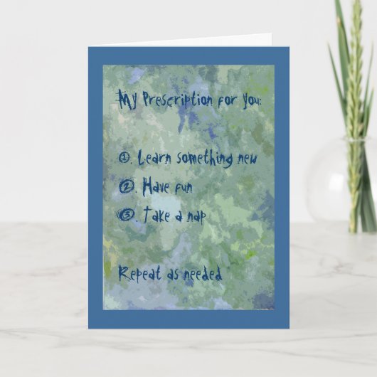 Voorgeschreven Wenskaart Kaart (Voorkant)