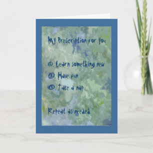 Voorgeschreven Wenskaart Kaart