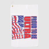 Voorgesteld om een Trump Support te zijn Golfhanddoek (Voorkant)