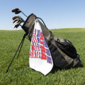 Voorgesteld om een Trump Support te zijn Golfhanddoek (Groen)