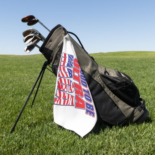 Voorgesteld om een Trump Support te zijn Golfhanddoek (Groen)