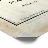 Voorgesteld straatplan voor West Fenway, Boston MA Poster (Hoek)