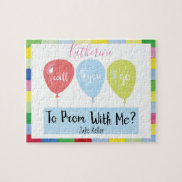 Voorgestelde ballon Monogram Puzzle Legpuzzel