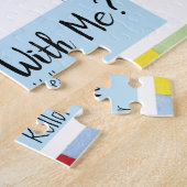 Voorgestelde ballon Monogram Puzzle Legpuzzel (Zijkant)