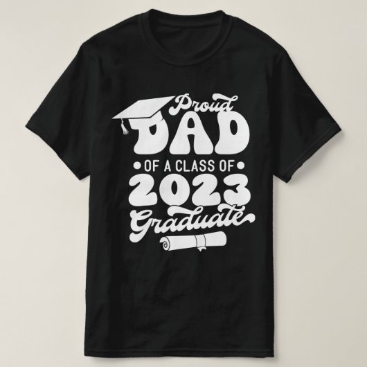 Voorgestelde DAD van een Klasse van 2023 Afstudere T-shirt (Design voorkant)