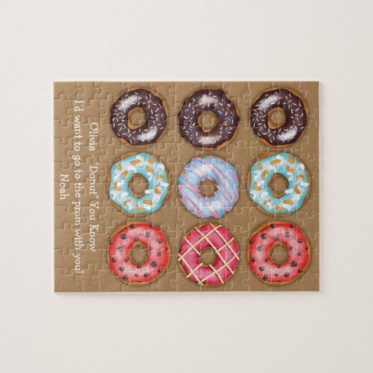 Voorgestelde donuts Prom Dance Legpuzzel (Horizontaal)