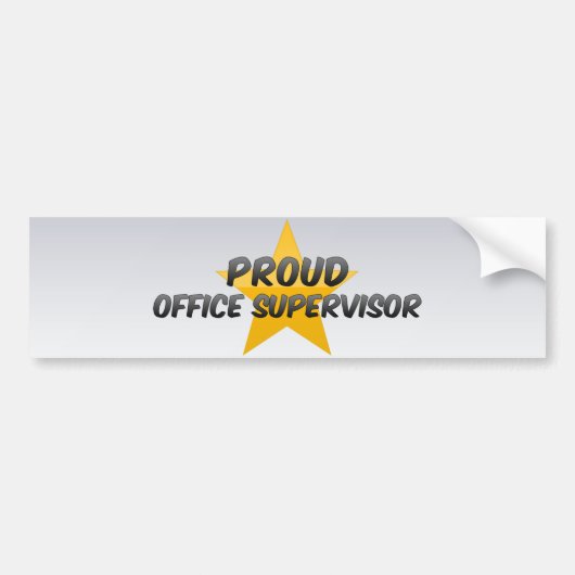 Voorgestelde Kantoor Supervisor Bumpersticker (Voorkant)