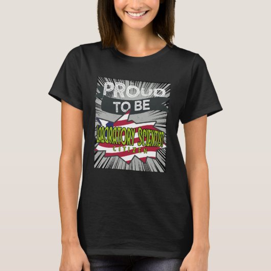 Voorgestelde laboratoriumwetenschapper, beroepszor t-shirt (Voorkant)