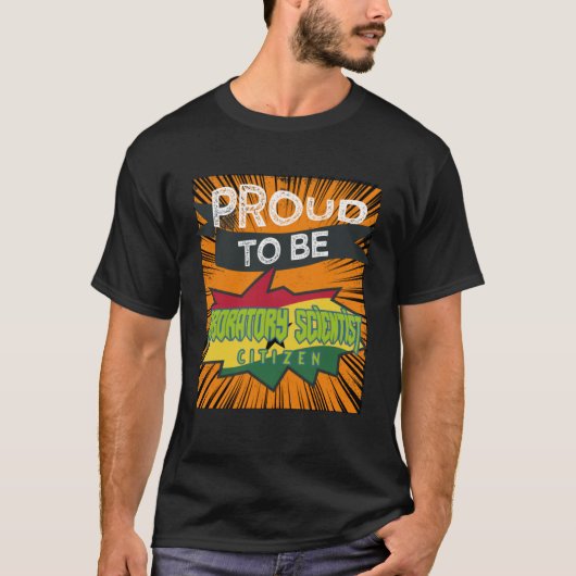 Voorgestelde laboratoriumwetenschapper, beroepszor t-shirt (Voorkant)