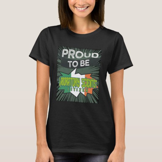Voorgestelde laboratoriumwetenschapper, beroepszor t-shirt (Voorkant)