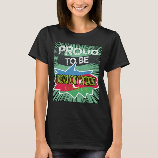Voorgestelde laboratoriumwetenschapper, beroepszor t-shirt (Voorkant)