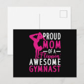 Voorgestelde moeder van gekke gymnast Funny Gym Briefkaart (Voorkant / Achterkant)