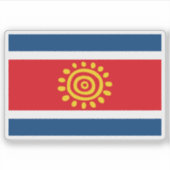 Voorgestelde vlag van Angola (2003) Sticker (Voorkant)