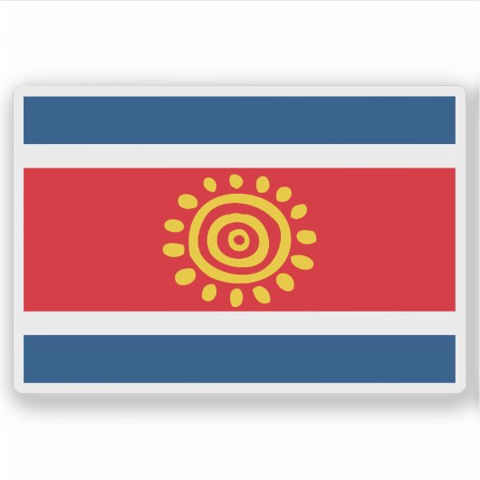 Voorgestelde vlag van Angola (2003) Sticker (Voorkant)