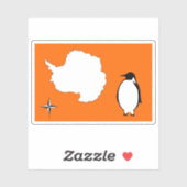 Voorgestelde vlag van Antarctica (Cooper & Tucker) Sticker (Vel)